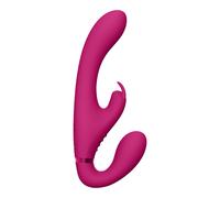 Vive Suki Triple Action Strapless Strap-On Vibrator Pink
