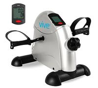 Vive Under Desk Bike Pedal Exerciser - Stationary Exercise Leg Peddler - Low Impact, Portable Mini Cycle Bike for Under Your Office Desk - For Arm or Foot - Small, Sit-Down Recumbent Equipment Machine