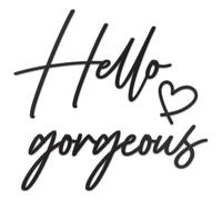 Vivegate Hello Gorgeous Metal Art (20"X18")