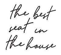 Vivegate The Best Seat In The House Bathroom Metal Wall Decor - 16"X16" Black Modern Please Seat Yourself Metal bathroom sign For Hanging Home Please Seat Yourself Wall Décor (BESTSEAT)