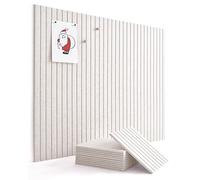 VIVELDA Large Bulletin Board 48"x36" - Office Wall Organizer, Replace your Old Cork Boards for Walls for Office Decor -12-pack Felt Wall Panels to Use in Home Office Decor, Classroom Decor (Ivory Tan)