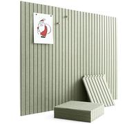 VIVELDA Large Bulletin Board 48"x36" - Office Wall Organizer to Replace Your Old Cork Boards for Walls for Office Decor - 12-Pack Felt Wall Panels for Use in Home Office Decor, Classroom Decor (Sage)