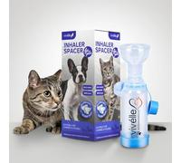 Vivélle Handheld Inhaler Spacer with 2 Masks for Pets Cat and Dog Inhaler Spacer for MDI
