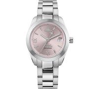 Vivenne Westwood Fenchurch Ladies 28mm Quartz Analogue Display Watch with Pink Dial & Stainless Steel Bracelet