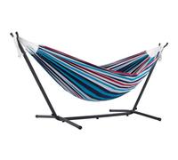 Vivere Double Cotton Hammock With Stand (250 Cm) - Denim