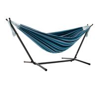 Vivere Double Cotton Hammock With Stand (250Cm) - Blue Lagoon