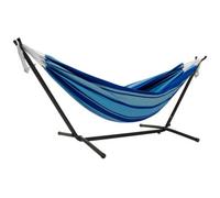 Vivere Double Cotton Hammock with Stand (250cm) - Island Breeze