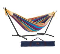 Vivere Double Cotton Hammock With Stand (250Cm) - Tropical