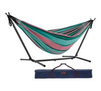 Vivere Double Cotton Hammock with Stand (250cm) - Watermelon