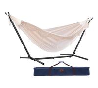 Vivere Double Cotton Hammock With Stand (280Cm) - Natural