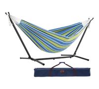 Vivere Double Cotton Hammock With Stand (280Cm) - Oasis