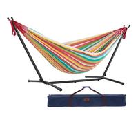 Vivere Double Cotton Hammock With Stand (280Cm) - Salsa