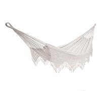Vivere Double Deluxe Cotton Brazilian Style Hammock with Fringe - 450 lb Weight Capacity
