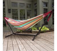 Vivere Salsa Double Hammock with Metal Stand