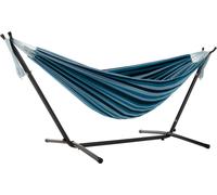 Vivere's Combo - Double Blue Lagoon Hammock with Stand (8ft)