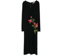 Vivetta floral-embroidered midi dress - Black 38-40-42