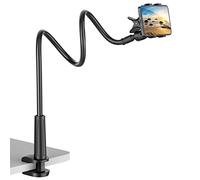 VIVI MAO Gooseneck Cell Phone Holder, Universal 360 Flexible Phone Stand Lazy Bracket Mount Long Arms Clamp for Phone 11 Pro Xs Max XR X 8 7 6 6s Plus and Other 3.5~6.5'' Device (Black)
