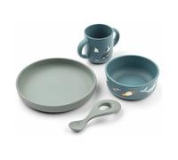 Vivi silicone dish set - Set of 4 Arctic Sea/Ocean view one size