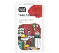 vivia watercolour half pan paper sheet booklet
