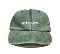 Vivian Flytrap Unisex Anti-Hero Embroidered Low Profile Dad Baseball Cap - Washed Bottle Green - One Size