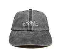 Vivian Flytrap Unisex Cult Classic Embroidered Low Profile Dad Baseball Cap - Washed Black - One Size