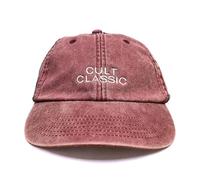 Vivian Flytrap Unisex Cult Classic Embroidered Low Profile Dad Baseball Cap - Washed Red - One Size