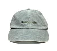 Vivian Flytrap Unisex Guacamole Embroidered Low Profile Dad Baseball Cap - Washed Sage Green - One Size