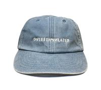 Vivian Flytrap Unisex Overstimulated Embroidered Low Profile Dad Baseball Cap - Washed Light Blue - One Size