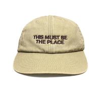Vivian Flytrap Unisex This Must Be The Place Washed Embroidered Dad Baseball Cap - Beige