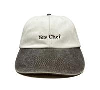 Vivian Flytrap Unisex Yes Chef Embroidered Low Profile Dad Baseball Cap - Natural/Washed Brown - One Size