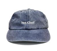 Vivian Flytrap Unisex Yes Chef Embroidered Low Profile Dad Baseball Cap - Washed Blue - One Size