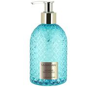 VIVIAN GRAY 3510 Soap Dispenser with Cream Soap Gemstone, Jasmine & Patchouli, Turquoise/Gold (300 ml)