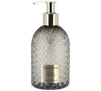 VIVIAN GRAY 3520 Gemstone Soap Dispenser with Cream Soap Ylang & Vanilla, Grey (300 ml)
