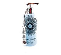 VIVIAN GRAY - Aroma Selection - soap dispenser with cream soap amber & cedar, light blue, 400 ml