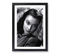Vivian Leigh Framed Print | A2 Black Framed Wall Art | Ready to Hang | Modern Nature Picture | Living Room Bedroom Lounge Office
