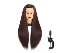 VIVIAN Mixed Hair 30" Training Practice Styling Braiding Curling Display Cosmetology Female Professional Head with Stand (Blonde)