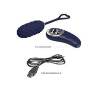 Vivian Remote Control Vibrating Egg - Blue