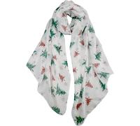 VIVIAN & VINCENT Gift Packed Soft Lightweight Sheer Fall Winter Christmas Scarf for Women Girls Teens Plaid Christmas Tree Red and Green