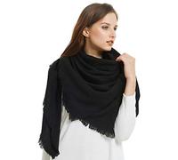 VIVIAN & VINCENT Women's Soft Fall Winter Blanket Scarf Shawls and Wraps for Evening Dress Bridesmaid Wedding Bridal Black