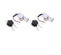 Viviance 2 PCS Universal Battery Chager Mini Lock with 2 keys compatible with Motorcycle Electric Bike Scooter E-bike Electric Lock