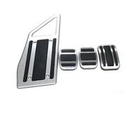 Viviance LHD Car Rest Brake Accelerator Fuel Gas Pedal Cover Pad compatible with Peugeot 3008 5008 GT DS DS 7 2017 2018 2019 - MT 4PCS