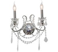 Vivianne Chrome Cut Glass Wall Chandelier