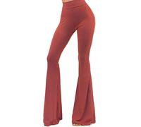 Vivicastle Women's USA Boho Comfy Stretchy Bell Bottom Flare Pants - Multicoloured - S