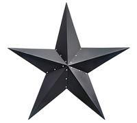 VIVICOMFY 48" Large Barn Star-Black Barn Star Outdoor Decoration-Metal Star for Outside Texas Stars Art Rustic Vintage Western Country Home Farmhouse Primitive House Decor- Primitive Wall Décor