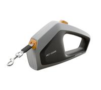 Vivicreate TUG Heavy Duty Retractable Dog Leash - 16ft Strong Nylon Tape Leash for Medium & Large Dogs up to 110 lbs - One-Handed Brake, Pause, Lock - for Walking, Training (Gray)