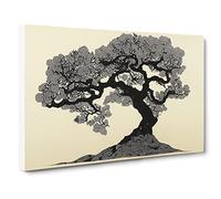 Vivid Apple Tree Canvas Print | Gallery Wrapped 30mm Frame Wall Art | 30x20 inches | Ready to Hang | Contemporary Landscape Picture | Living Room Bedroom Lounge Office