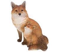 Vivid Arts 41cm Fox Cub with Mother Resin Ornament