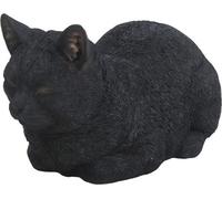 Vivid Arts Black Dreaming Cat Garden Ornament