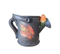 Vivid Arts - Blue Watering Can with Leaf Print - BS-WC06-D