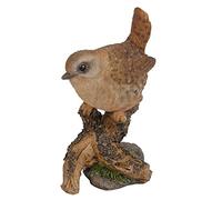 Vivid Arts British Birds Wren on a Stump Home or Garden Ornament (WBC-WREN-F)